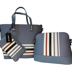 3 piece tote and crossbody set